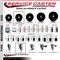 Service Caster 3-1/2'' Phenolic Swivel 1-3/4'' Expanding Stem Caster Set 2 Total Lock Brakes, 4PK SCC-EXTTL20S3514-PHR-2-S-2-134 - alternate 5
